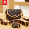 Bolso de mujer Bani Meizi texturizado de un solo hombro, bolso bandolera versátil, estilo europeo y americano, bolso cuadrado pequeño con monograma, lujo ligero.