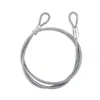 Cabeza de Cable de Acero Inoxidable Galvanizado, Cable de Plástico de Colores Recubierto, Cable de Acero con Recubrimiento de Caucho PVC Antirrobo de Nylon Ecológico