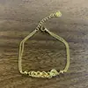 Libro Rojo Pequeño Hielo Triturado Moneda de los Cinco Emperadores Pulsera de la Fortuna Modelo Nuevo 2025 Patrón Martillado Brillante Joyería de Moneda de Oro Triturado