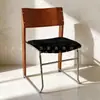 Sillas de Comedor Transfronterizas, Muebles de Restaurante de Moda, Taburetes de Panel de Metal de Hierro Estilo Vintage, Sillas Simples con Funda Suave