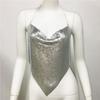 Cross-border sexy europeu e americano mulheres de lantejoulas de metal sling sem especificação cadeia top party fashion hot girl sling mulheres