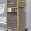 Carrito de Herramientas Especiales para Salón de Peluquería, Carrito para Tienda de Peluquería, Estante de Almacenamiento, Carrito de Almacenamiento de Metal para Barbería Sin Instalación