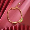 Nuevo Pulsera de Oro Arena Estilo Chino Vietnamita Esmalte Ping An Joy Pulsera Femenina Estilo Étnico Tradicional Joyería Yiwu