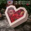 Maleta de Cartão Branco com Abertura de Janela de Natal Caixa de Presente Boneca Caixa de Presente de Véspera de Natal Caixa de Embalagem de Maçã de Natal
