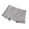 Pantaletas Cuadradas Antibacterianas de Algodón para Mujer 10A, Calzones tipo Boxer de Algodón para Bebé para Mujer, Pantaletas de Algodón Lisas de Cintura Media para Mujer