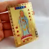 Tarjetas Metálicas de Buda Personalizadas de la Fábrica de Origen, Venta al por Mayor de Tarjetas Metálicas Doradas y Plateadas de Shanzai Tongzi y Kala Bodhisattva, Ofrendas para Templos