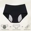 Pantalones Menstruales Comercio Exterior Transfronterizo Talla Grande Malla Transpirable Menstrual Pantalones de Cintura Alta Antifugas Laterales Delanteras y Traseras Braguitas Talla Grande