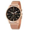 Relógio com pulseira de malha pulseira de aço inoxidável relógio masculino ultrafino moda Genebra relógio masculino relógio de negócios e-commerce transfronteiriço