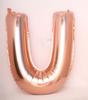 Globo de película de aluminio con letras de oro rosa de 40 pulgadas, globo de letras de oro rosa, decoración para fiestas, globo grande de papel de aluminio