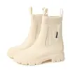 Botas de chuva de cano médio transfronteiriças com punhos elásticos, estilo Chelsea feminino, impermeáveis, antiderrapantes, resistentes ao desgaste, adequadas para uso ao ar livre, botas de chuva da moda para acampamento