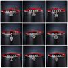 Pulsera de Búho Creativa en Forma de U de Venta Caliente Transfronteriza Ojo Azul Ojo Maligno Cuerda Roja Tejida Pulsera Ajustable Joyería