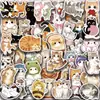 50 Pegatinas Lindas de Gatos, Cuadernos de Gatitos Caricatura, Laptops, Teléfonos Móviles, Decoración de Maletas Pegatinas Impermeables