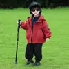 Chaqueta de Trabajo para Niños Primavera y Otoño 2026 Nueva Elegante 3 en 1 Cortavientos Abrigo con Capucha de Otoño para Niños