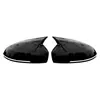 Adecuado para 17-23 Volkswagen Tiguan L Cubierta de Espejo Retrovisor Trasero Carcasa de Espejo Retrovisor Espejo con Patrón de Fibra de Carbono