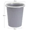 Bote de Basura Grueso Grande Creativo con Anillo de Presión para Uso Doméstico, Adecuado para Cocina, Sala de Estar, Dormitorio, Baño y Oficina