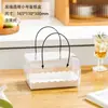 Rolo de bolo portátil estilo suíço-japonês, rolo de dragão transparente dos sonhos, rolo de bolo toalha comprida, caixa de embalagem para bolos finos, caixa retangular