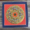 Mandala Pintado a Mano Tibetano Nepalí Dorado Caliente Tamaño 26*26 Núcleo de Tarjeta