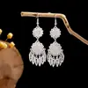 Pendientes de Pavo Real para Minorías Étnicas, Regalos Retro de Plata Miao Estilo Étnico, Accesorios de Pendientes Vintage de Imitación Plata