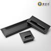 Mesa liga de alumínio com caixa de passagem roscada escovada mesa de computador tampas de furo para passagem de fios de mesa caixa de passagem roscada retangular
