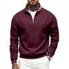 2026 Transfronteiriço TK Estilo Americano Inverno Mais Vendido, Forrado com Fleece, Resistente, Corte Amplo Masculino ao Ar Livre Sudadora Esportiva Quente com Gola Alta