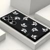 Aliexpress Popular Funda Simple de Flores para Teléfono Móvil A55Tpu Cubierta Protectora S25Edge Anticaída Carcasa Blanda S24 Estilo Escandinavo