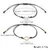 Moda Venta Caliente Nuevo Conjunto de Pulseras Colgante Sol Luna Pulsera de Cuerda Tejida a Mano Joyería de Mano para Hombres Mujeres Mejores Amigos Pulsera para Amigos