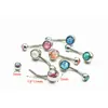 Acero inoxidable 316L imitación Aobao adornos para el ombligo clavo para el ombligo anillo para el ombligo joyería para perforación del cuerpo humano perforación Amazon en stock