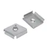 Acessórios de montagem de prateleira tubo quadrado plugue interno de ferro soldagem porca embutida conector de móvel destacável plugue interno de chapa metálica rosca