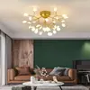 Lámpara de Techo para Sala de Estar Nórdica Lámpara Moderna Simple para Comedor Bola de Burbujas Luciérnaga Cálida Dormitorio Lámparas Creativas de Celebridades de Internet
