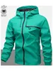 Jaqueta com capuz impermeável versátil para esportes ao ar livre, estilo casual americano de rua, para comércio exterior na Amazon