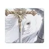 Mouse pad de vidro estilo anime japonês de fantasia sombria, ultrassuave, resistente ao desgaste, inquebrável, posicionamento preciso