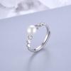 Anillo de plata S925 nuevo original joyería para mujer anillo de diamante y perla simple de lujo ligero fabricantes de accesorios DIY