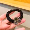 Coreia Dongdaemun Laço Cristal Full Diamond Prendedor de Cabelo Anel de Cabelo Moda Retrô Scrunchie Francês Corda de Cabelo Elástico