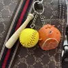 Llavero Colgante Mini Béisbol Transfronterizo Accesorios Deportivos Casuales Softbol Béisbol Pequeños Accesorios Fabricante de Manualidades