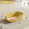 Caixa de areia extra grande para gatos de pernas curtas, anti-respingo, semi-fechada, vaso sanitário para gatos à prova de odores, suprimentos para animais de estimação atacado