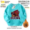 Sudadera con cuello redondo Escape from the Gate Figura de Roblox Unisex Ropa de forro polar para niños Primavera, Otoño e Invierno