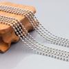 Corrente de Contas Redondas Galvanizada a Cobre Rolo Corrente Artesanal DIY Bolsa Etiqueta Chaveiro Pingente Acessórios de Joalheria Atacado
