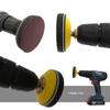 Lixa Vermelha 3 polegadas Flocado Lixa Vermelha Disco Lixa Lixa Lixa Seca Lixa para Madeira Metal Folha Lixada Folha Escovada