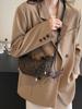 Bolso de Leopardo Súper Fire Niche para Mujer 2024 Nuevo Otoño Versátil Cruzado Bolso Dumpling Popular Explosiones Bolso de Vaca