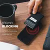 Portatarjetas de Crédito Elástico de Lycra Transfronterizo, Portatarjetas Antirrobo RFID para Documentos de Identidad para Hombres, Estuche Metálico Automático para Tarjetas con Ventana Transparente