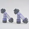 Tubería de suministro de agua de PVC-U de Guangdong accesorios para tuberías de suministro de agua filtro Y gris 20 mm-63 mm agente