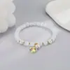 Pulsera de Piedra Ojo de Gato para Mujer, Joyería de Lujo de Alta Gama, Accesorios de Moda, Pulsera de Corazón de Cristal Perla, Diseño Único
