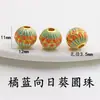 Cloisonné Cobre Chapado en Oro Método Antiguo Azul Quemado Cloisonné Calado Xiangyun Cuentas Redondas Separadoras Hecho a Mano DIY Hilo de Mano Accesorios de Ropa