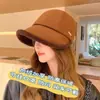 El Mismo Sombrero de Pescador de Zhao Rusi Primavera y Verano 2024 Protección Solar Protección UV Sombrero de Ala Grande Sombrilla Negro Liso Sol