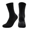 Calcetines de Fútbol Seleccionados Cuidadosamente para Hombre, Calcetines de Entrenamiento Antideslizantes de Silicona de Media Pantorrilla, Base de Toalla Engrosada, Transpirables, Absorbentes de Sudor, Calcetines Deportivos para Correr