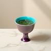 Taza Maestro de Cerámica de Alto Valor Púrpura Mineral Crudo Moji Juego de Té Kung Fu Hogareño Taza de Té de Cerámica con Pie Alto Imitación Dinastía Song Taza de Té