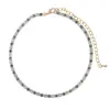 Amazon Cross-Border Europeu e Americano Novo Olho de Gato Cor Zircônia Colar Design Personalizado Venda Quente Colar de Strass