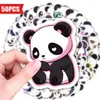 50 Pegatinas de Panda de Dibujos Animados de Compra Directa Transfronteriza Pegatinas de Animales Lindos para Niños Papelería Graffiti Moderno para Tazas de Agua Pegatinas DIY