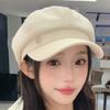 Otoño e Invierno Nuevo Estilo Coreano Estilo Japonés Moda Simple Boina Viaje Fotografía Callejera Versátil Celebridad de Internet Sombrero Octagonal Mujer Color Puro