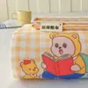 Nuevo Jinrou Algodón Crudo Viejo Grueso Sábana Sensación Gruesa Viejo Grueso Colchón de Cama Juego de Tres Piezas Sábana Funda de Almohada Colchón de Cama